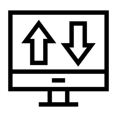 Bilgisayar web simgesi. düz resimleme