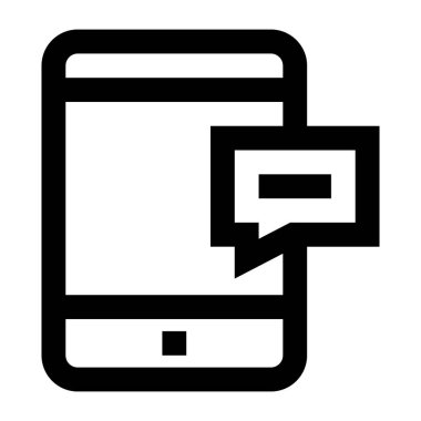 Sohbet web simgesi. düz resimleme