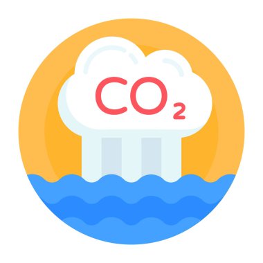 Bulut. Web simgesi basit illüstrasyon