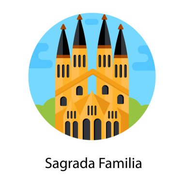 Beyaz arkaplanda izole edilmiş düz bir kale simgesi. seyahat sembolü çizimi.