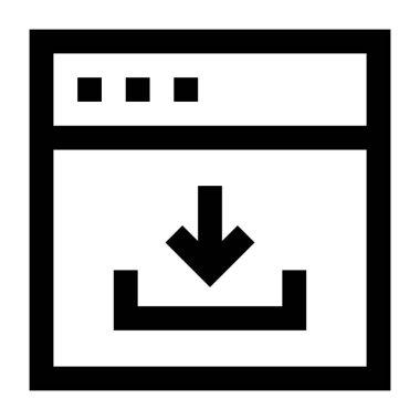 Web simgesi indir. düz resimleme