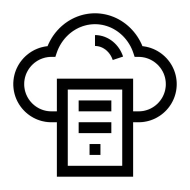 bulut hesaplama vektörü illüstrasyonu 