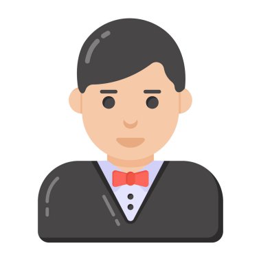 Adamım. Web simgesi basit illüstrasyon