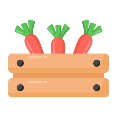 Beyaz arkaplan üzerinde taze sebze ve sebze simgesi, renkli tasarım, vektör illüstrasyonu