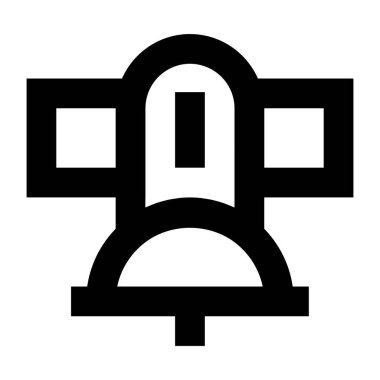 uydu simgesi vektör illüstrasyonu