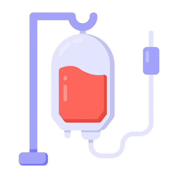 Bloed Transfusie Vector Icoon Modern Eenvoudig Ontwerp — Stockvector