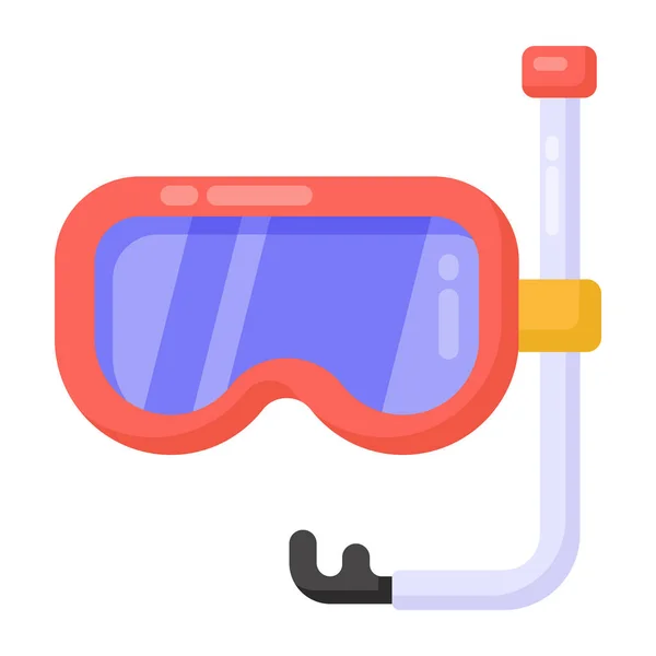 Potápěčské Brýle Webová Ikona — Stockový vektor