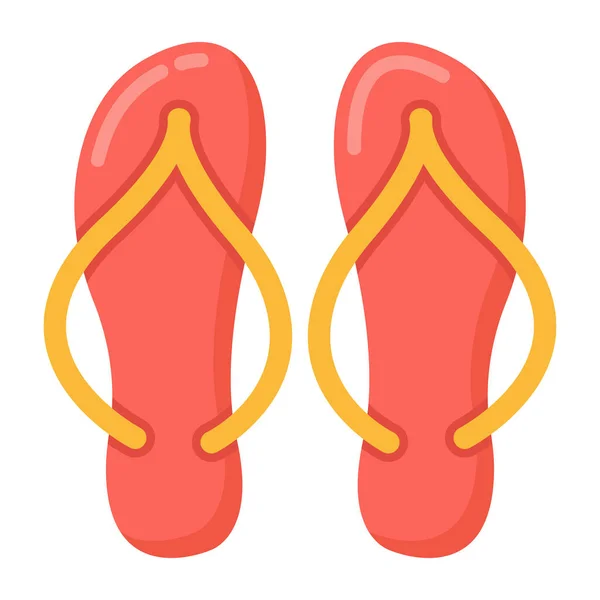 Flip Flops Vector Icon — Stock Vector