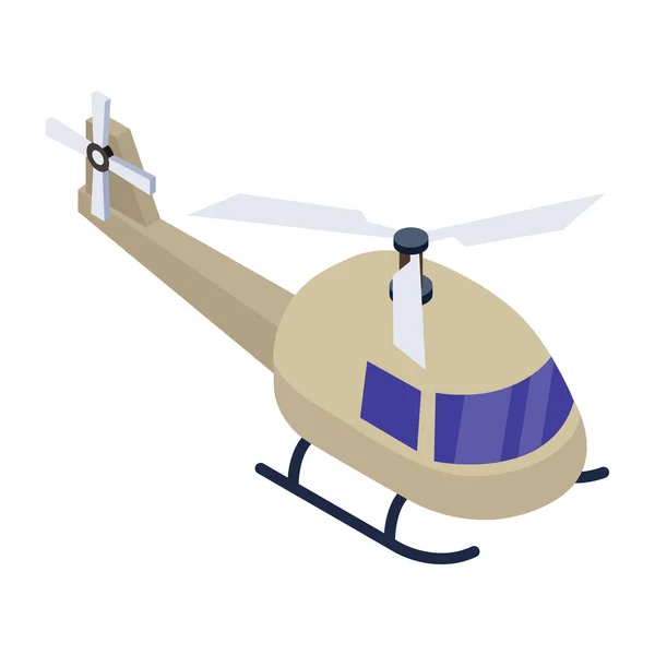 Icono Del Avión Isométrico Los Iconos Vectoriales Helicóptero Para Diseño — Archivo Imágenes Vectoriales