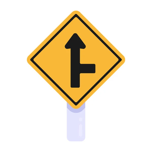 Road Sign Web Icon Simple Design — Stock Vector