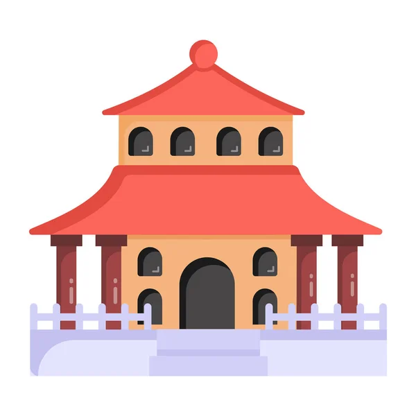 Tempel Symbol Vektor Illustration — Stockvektor