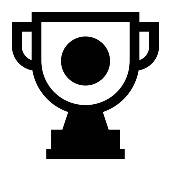 Trofeo Icono Web Ilustración Simple — Vector de stock