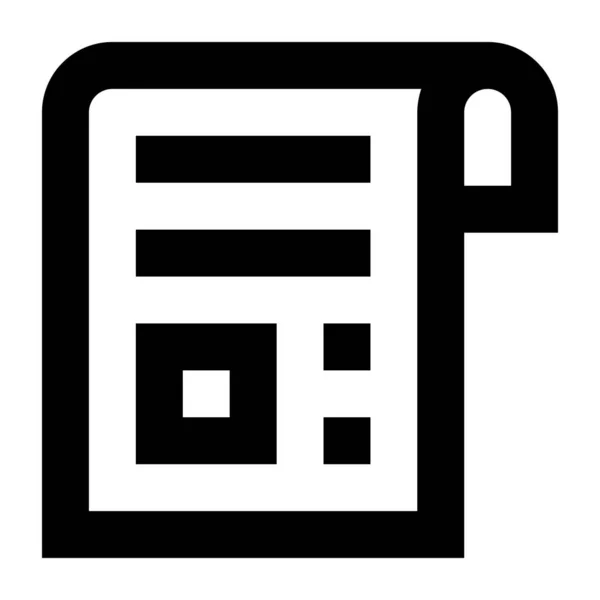 Papírové Webové Ikony Jednoduchý Design — Stockový vektor