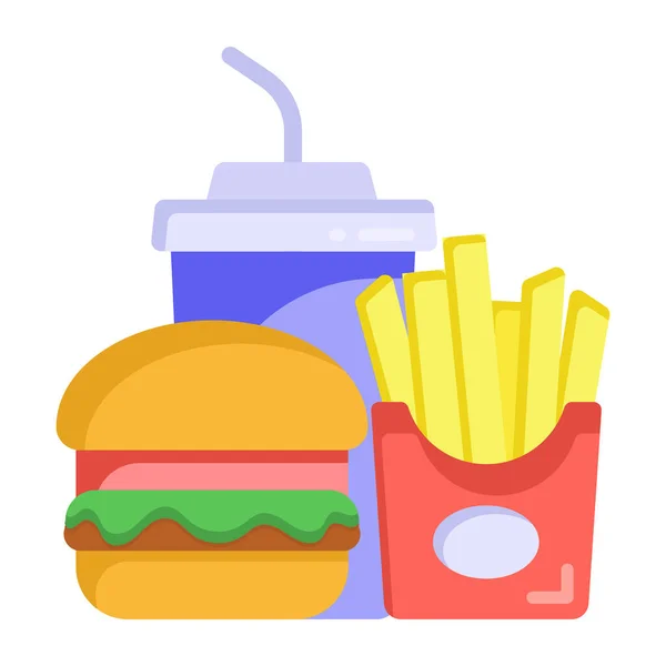 Fast Food Bebida Tema Isolado Design Vetor Ilustração — Vetor de Stock