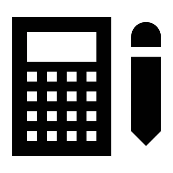 Kalkulator Ikona Web Prosta Ilustracja — Wektor stockowy