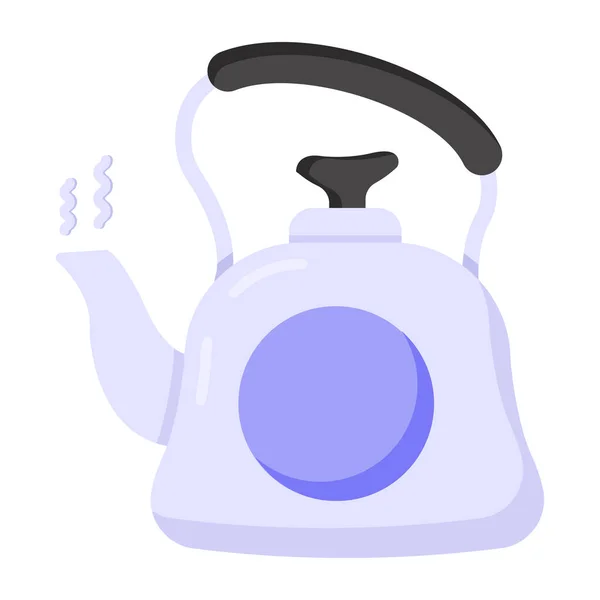 Icono Tetera Ilustración Simple Los Iconos Vectores Cafetera Para Web — Archivo Imágenes Vectoriales