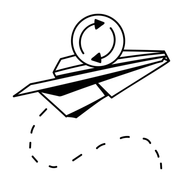 Vektor Illustration Eines Raketensymbols — Stockvektor