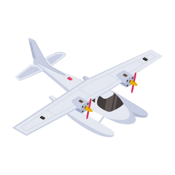 Avião Voando Céu Ilustração Vetorial — Vetor de Stock