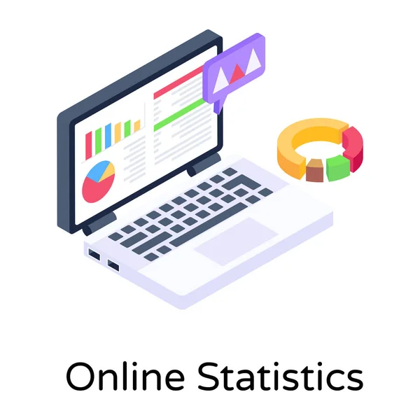 Gestión Analítica Icono Vector Plano — Archivo Imágenes Vectoriales