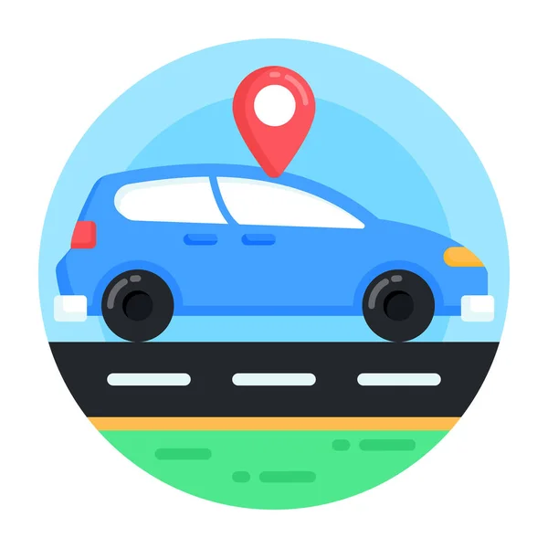 Coche Icono Web Ilustración Simple — Vector de stock