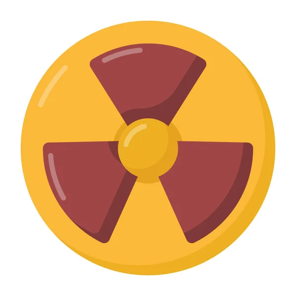 Nucleaire Voeding Pictogram Vector Illustratie Grafisch Ontwerp — Stockvector