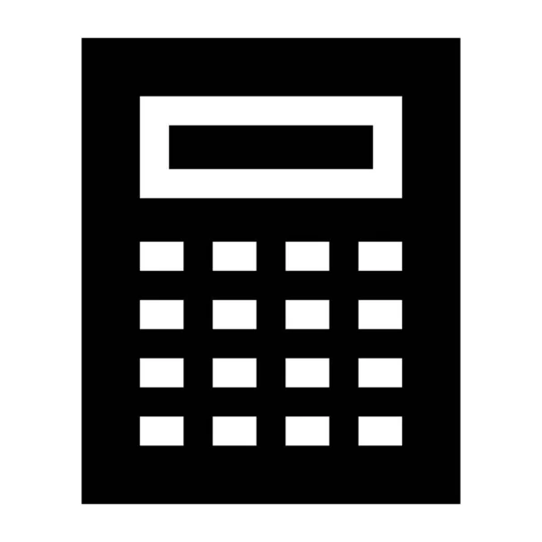 Icono Calculadora Ilustración Vectorial — Vector de stock