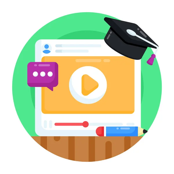 Concepto Educación Con Diseño Iconos Ilustración Vectorial Eps Gráfico — Vector de stock