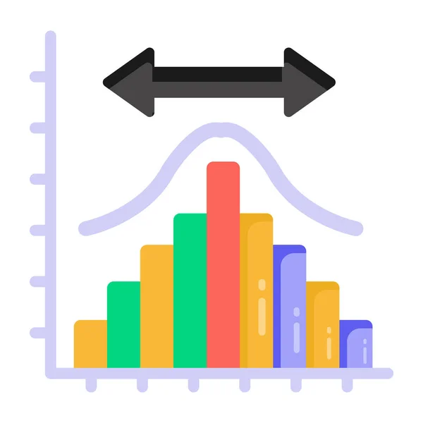 Graphique Croissance Illustration Simple — Image vectorielle