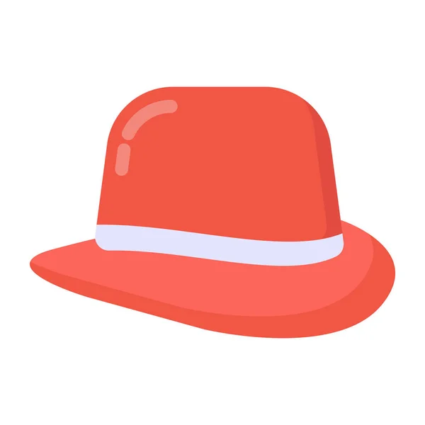 帽子のアイコン 白い背景に孤立したウェブデザインのためのベクターアイコンの漫画 — ストックベクタ