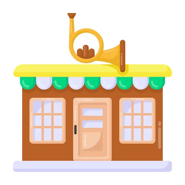 Shop Building Food Store Vector Illustration Design — Stock Vector
