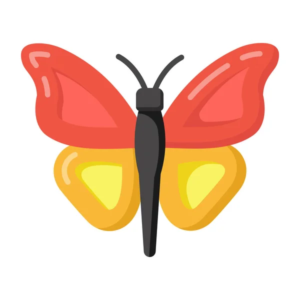 Motýlí Ikona Vektorové Ilustrace Design — Stockový vektor
