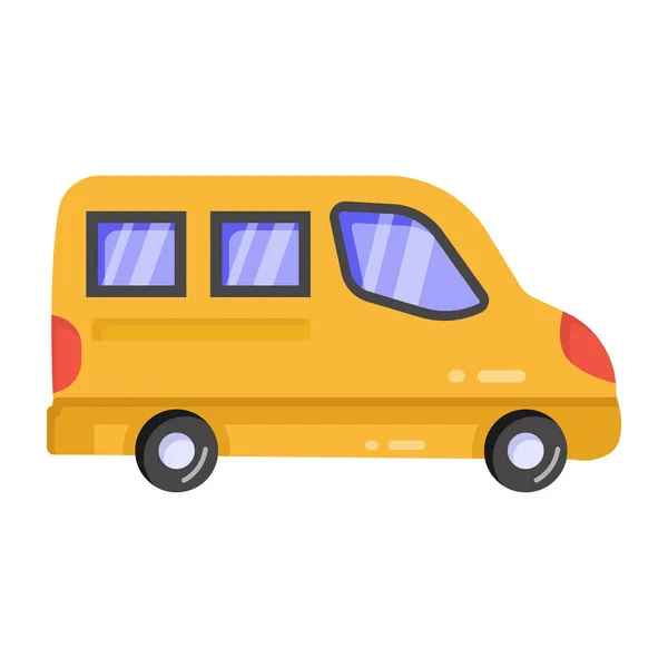 Autocarro Ícone Web Ilustração Simples — Vetor de Stock