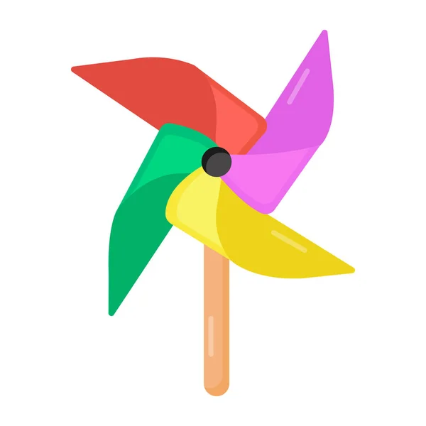 Windrad Symbol Flache Abbildung Von Windradvektorsymbolen Für Das Web — Stockvektor