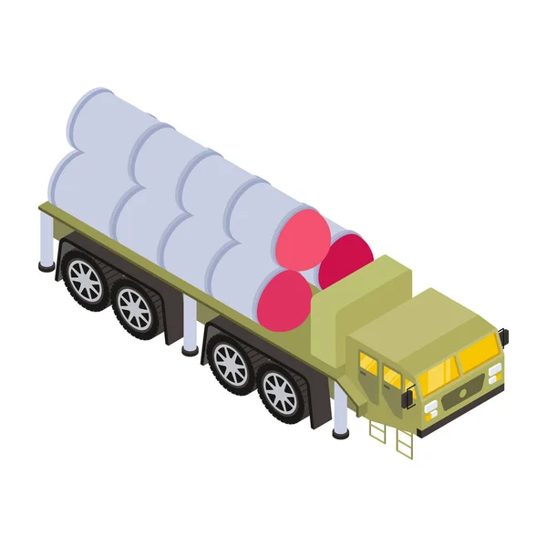 Διανυσματική Απεικόνιση Ενός Φορτηγού Κινουμένων Σχεδίων — Διανυσματικό Αρχείο