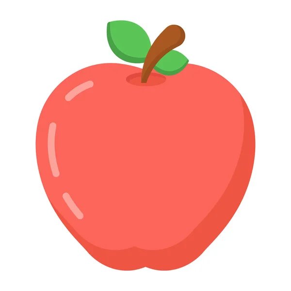 Εικονίδιο Μήλου Εικονογράφηση Διανύσματος — Διανυσματικό Αρχείο