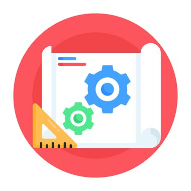 düz vektör simgesi ayarlanıyor