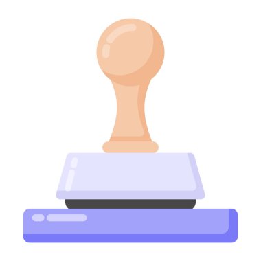 çekiçli pul, vektör illüstrasyonu