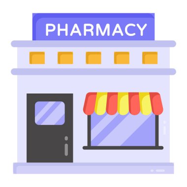 pharmacy web icon simple illustration