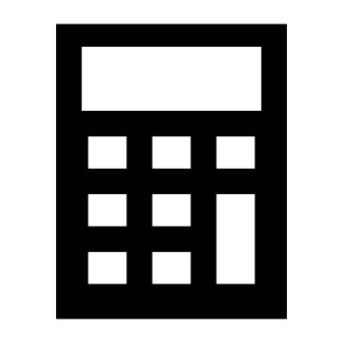 hesap makinesi simgesi, vektör illüstrasyonu