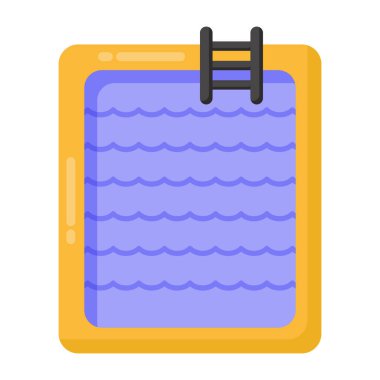 havuz web simgesi basit tasarım