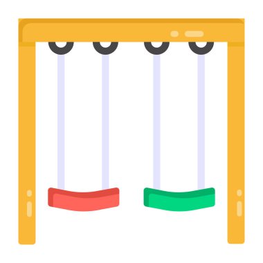 Oyun parkı. Web simgesi basit illüstrasyon