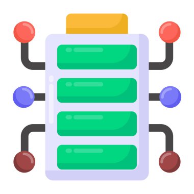 ağ düz ikon vektör illüstrasyonu