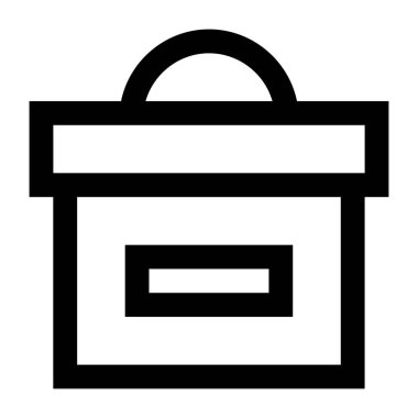 çanta web simgesi vektör illüstrasyonu 