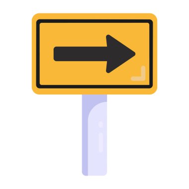 Yol simgesi vektör illüstrasyonu