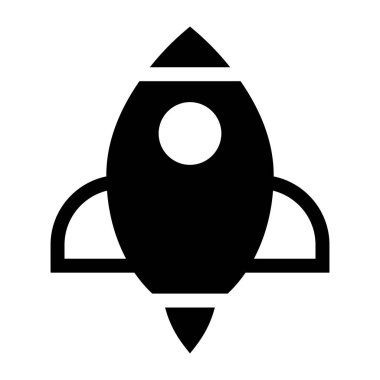 roket ağ ikonu vektör illüstrasyonu 