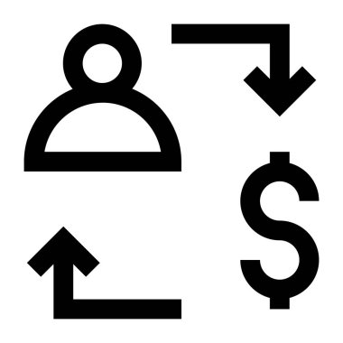 iş web simgesi. düz resimleme