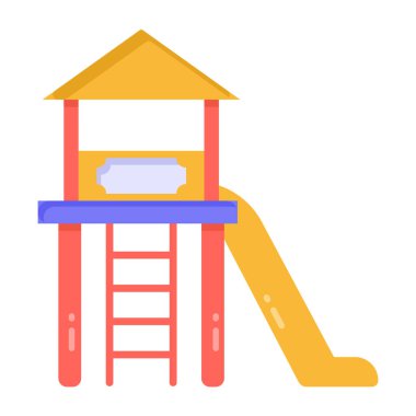 vector illustration of a colorful playground