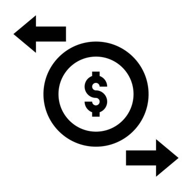 Dolar web simgesi basit tasarım