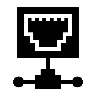 Bilgisayar ağı. Basit resimleme