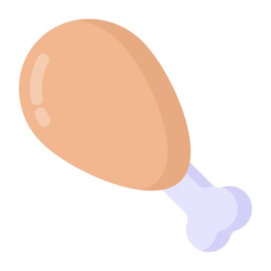 Tavuk. Web simgesi basit illüstrasyon